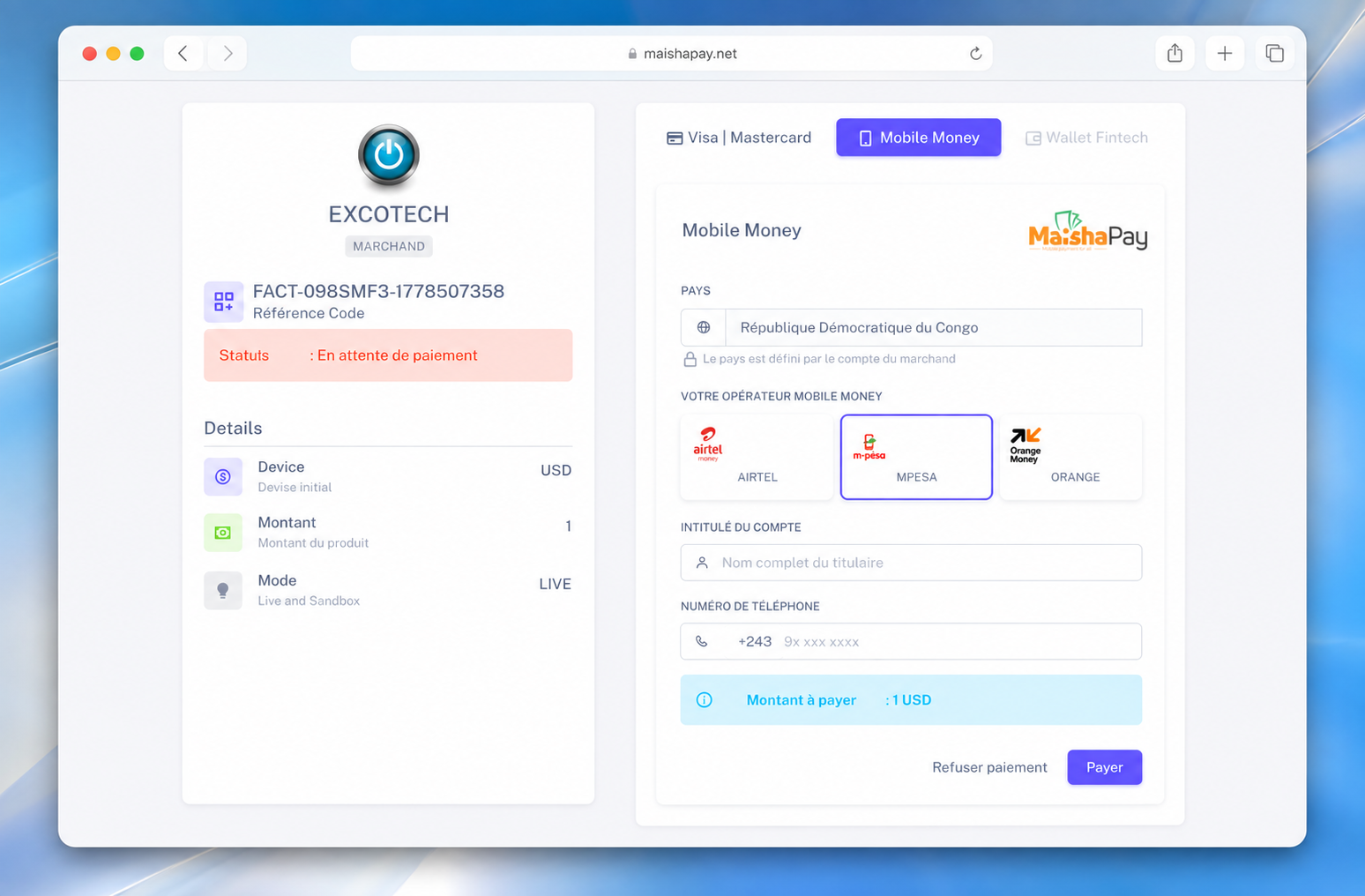 Prebuilt payment form - Checkout SDK
